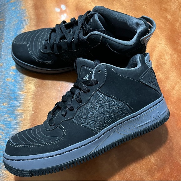 Nike Air Jordan Fusion 20 Black Sneakers size 6Y - Picture 1 of 16